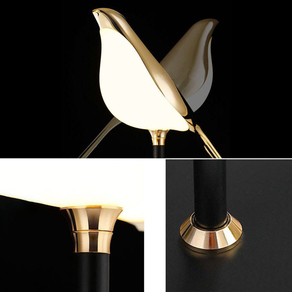 Nordic Minimalist Magpie LED Table Lamp - Contemporary Bird Design, Soft Light, Energy Efficient, Ideal for Home Decor