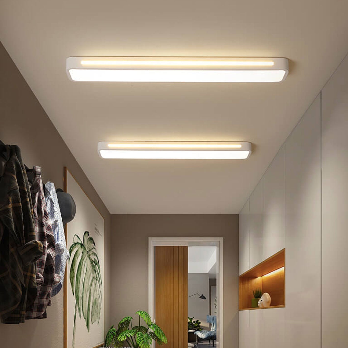 Nordic Minimalist LED Flush Mount Ceiling Light - Modern Lighting Fixture