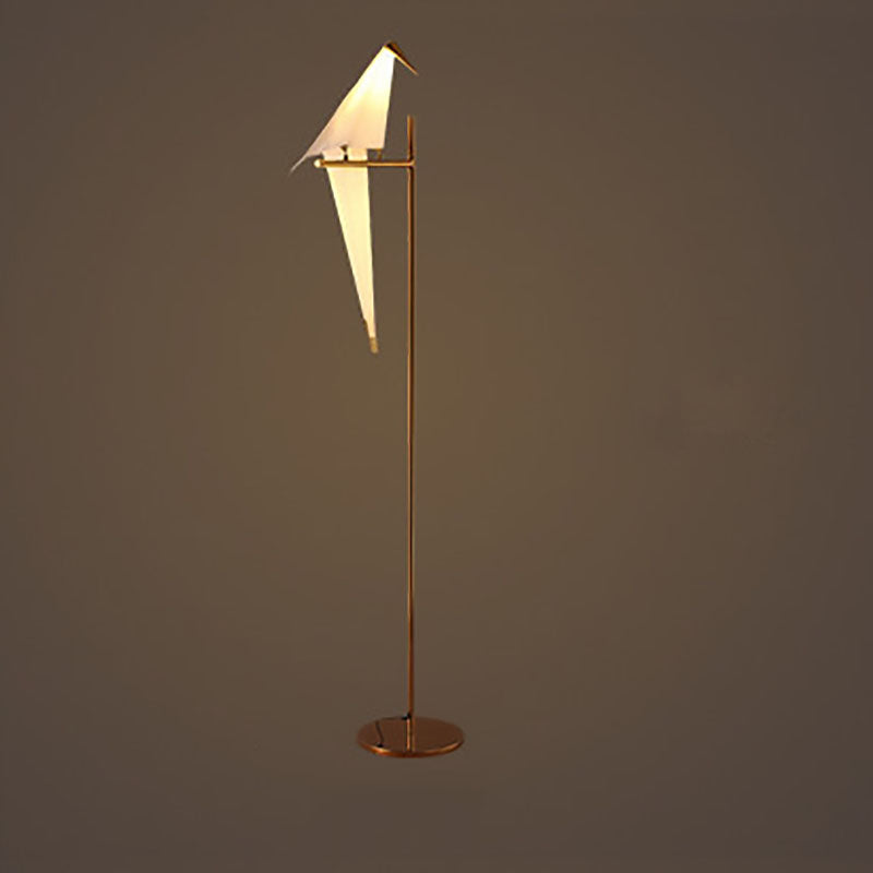 Modern Nordic Iron Bird 1/2-Light Floor Lamp - Stylish Standing Lighting for Living Room, Bedroom, Office, or Home Decor