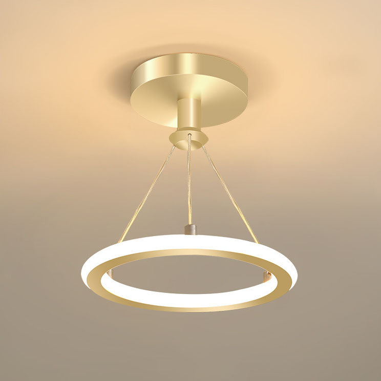 Modern Simplicity Aluminum Circle Strip LED Ceiling Light for Hallway
