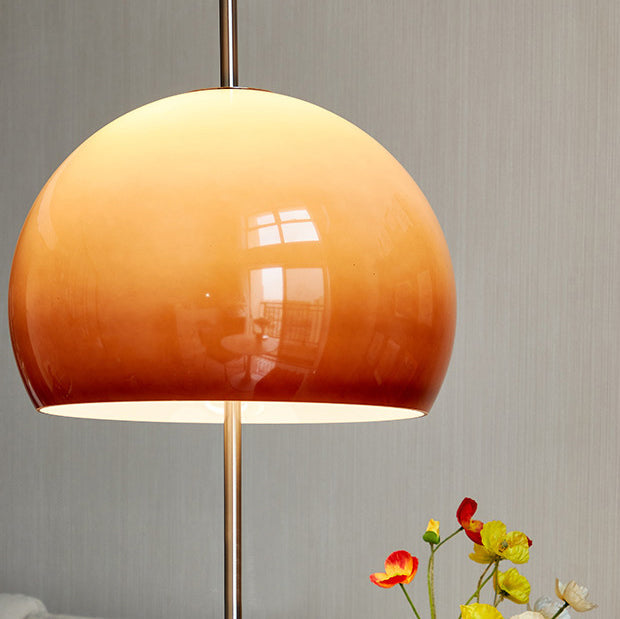 Contemporary Retro Mushroom Glass 2-Light Floor Lamp for Living Room