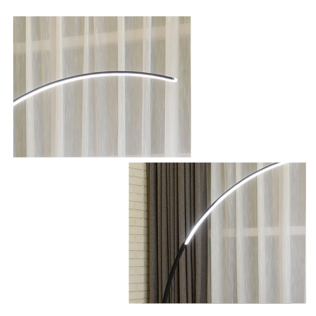 Minimalist Curved Line LED Aluminum Floor Lamp
