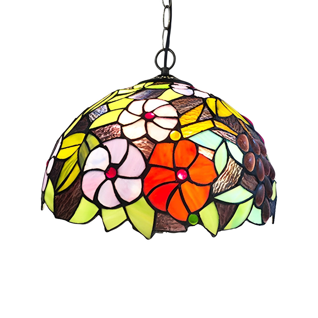 Handmade Baroque Colorful Glass Chandelier Lamp – European Style Lighting Fixture