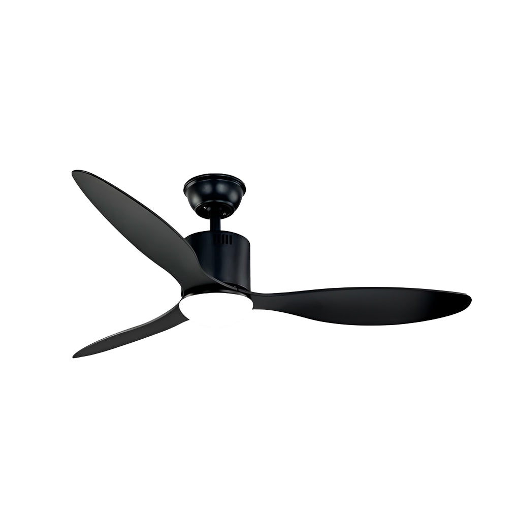 3 Blades Mute LED Dimmable Ceiling Fan with Remote Control, Modern Light Fixture