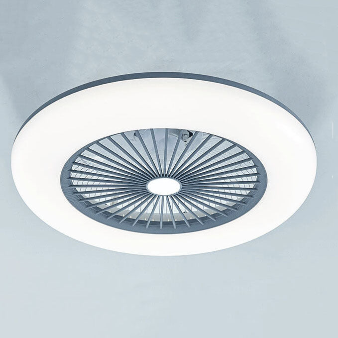 Modern Acrylic Ceiling Fan LED Semi-Flush Mount Lighting