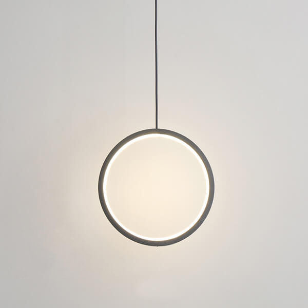 Minimalist Circle LED Metal Pendant Light - Modern Ceiling Fixture