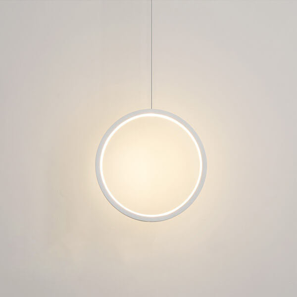 Minimalist Circle LED Metal Pendant Light - Modern Ceiling Fixture
