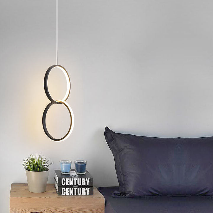 Minimalist Circle LED Metal Pendant Light - Modern Ceiling Fixture