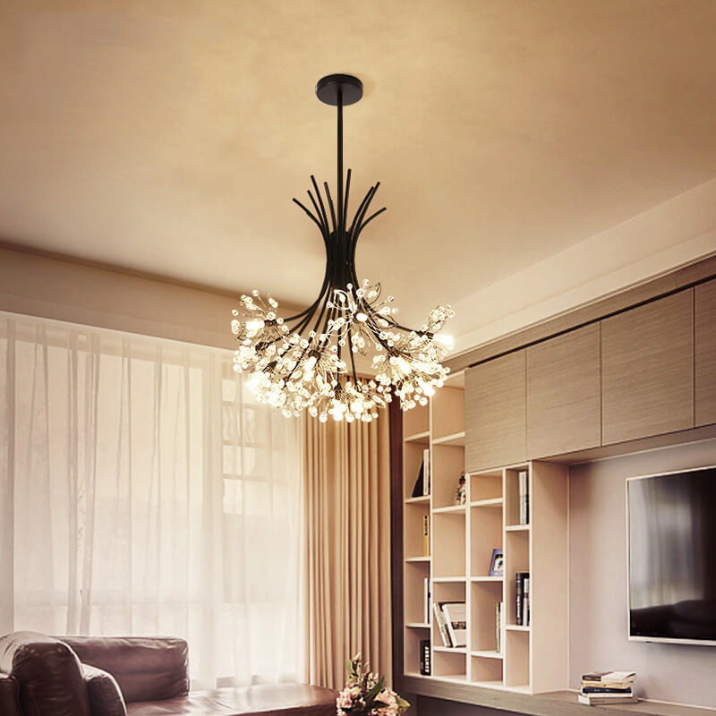 Crystal Dandelion Chandelier 13-19 Light Modern Elegance