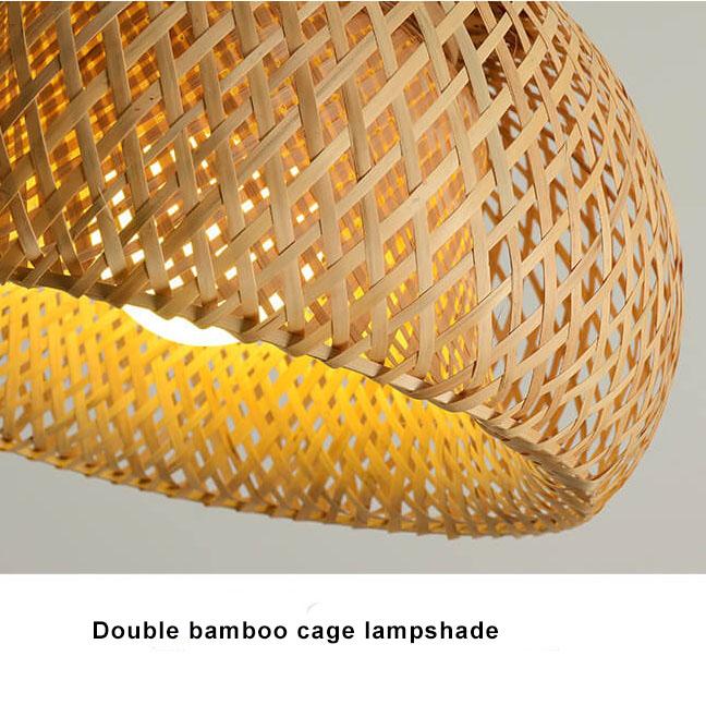 Rattan Dome Pendant Light - 1-Light Boho Pendant Fixture for Dining Room, Kitchen, and Living Room Decor