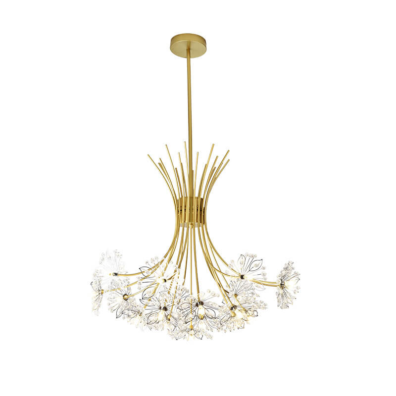 Crystal Dandelion Chandelier 13-19 Light Modern Elegance