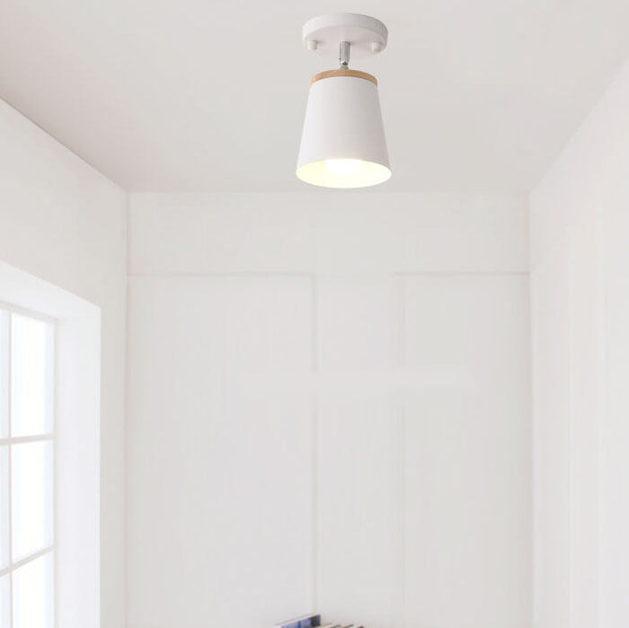 Nordic Macaron Semi-Flush Mount Ceiling Light - Modern Design, Minimalist Style, Adjustable Lighting, Living Room Fixture