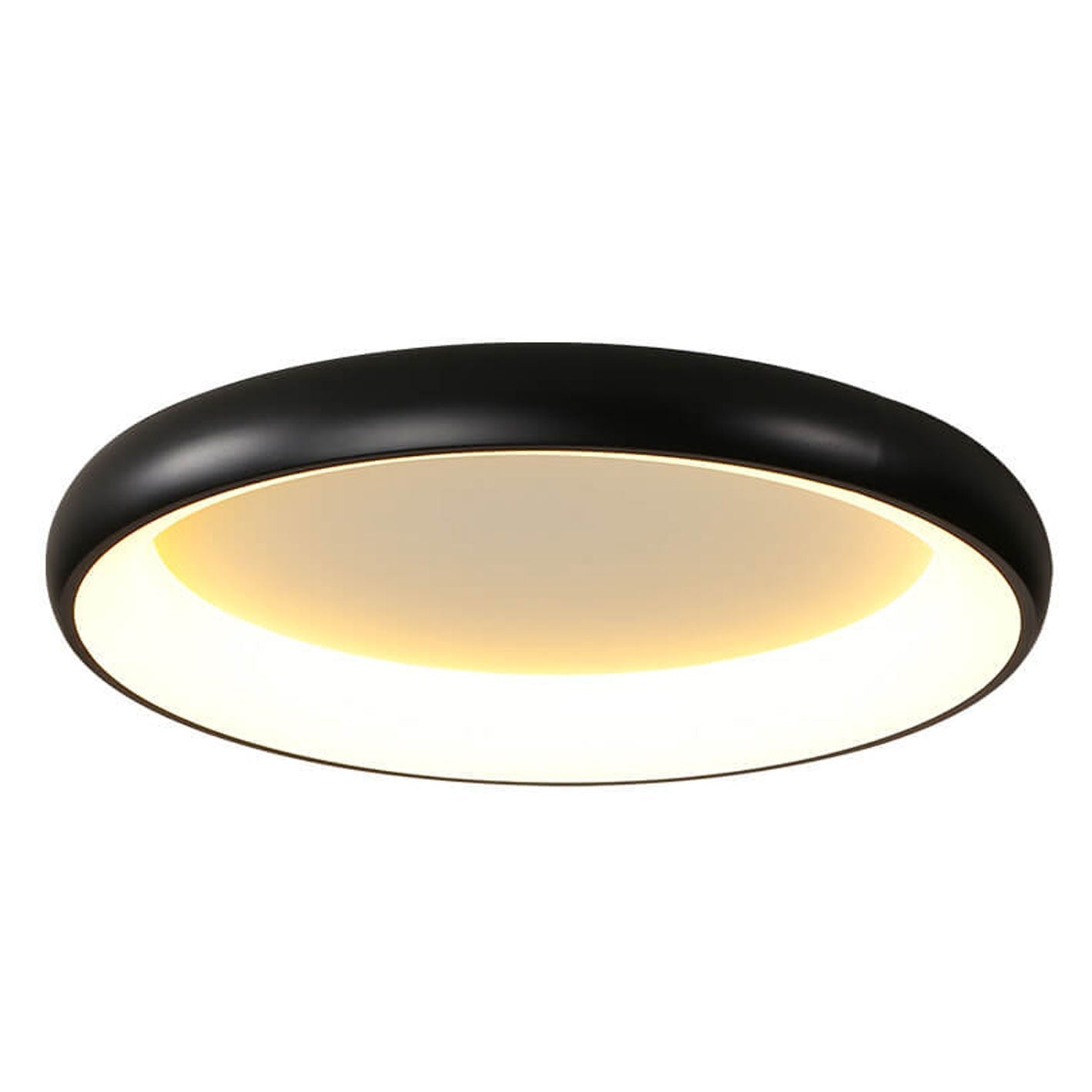 Modern Minimalist Round LED Flush Mount Ceiling Light - Aluminum & Acrylic Design