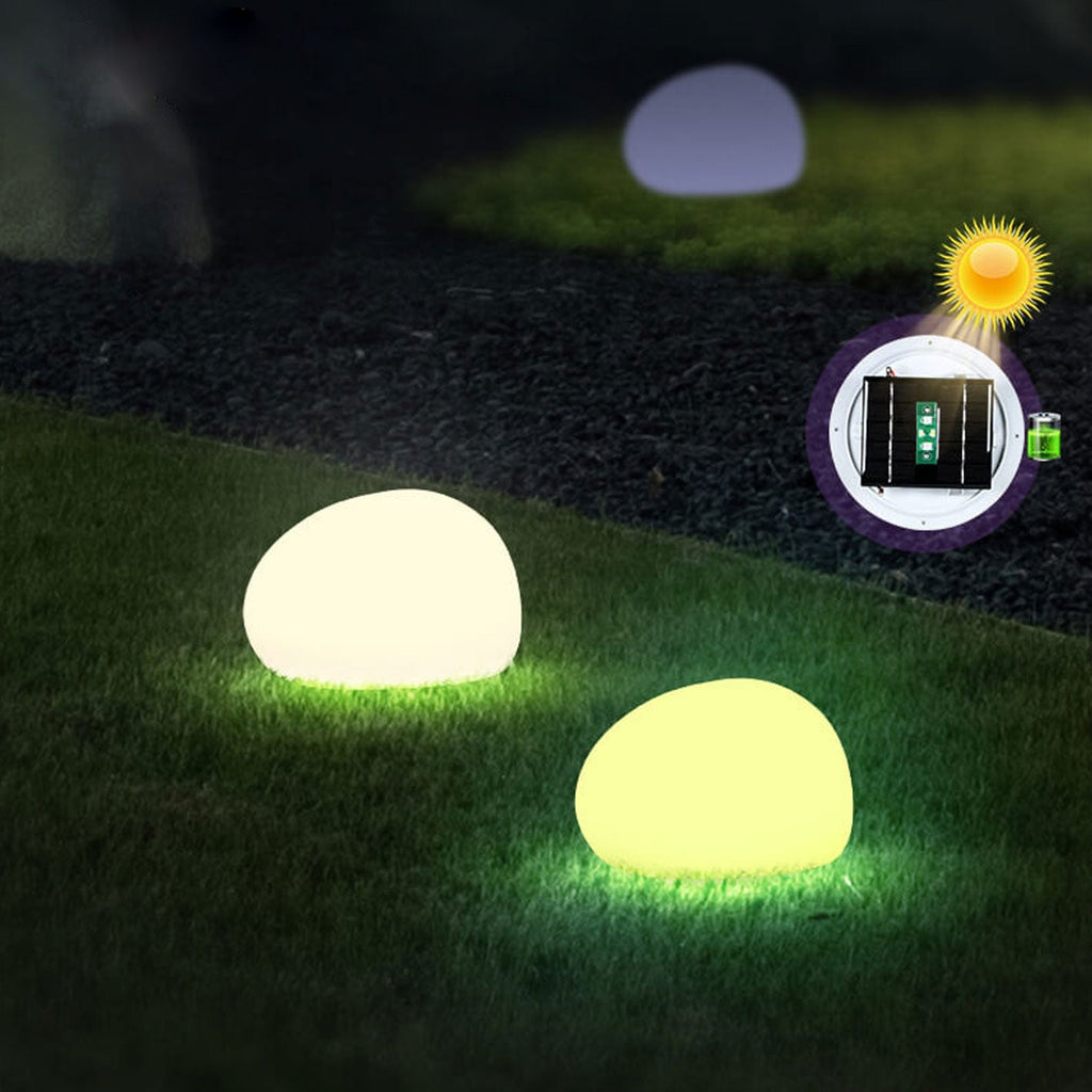 Solar Waterproof PE Spherical LED Lawn Light | Outdoor Decorative Lighting
