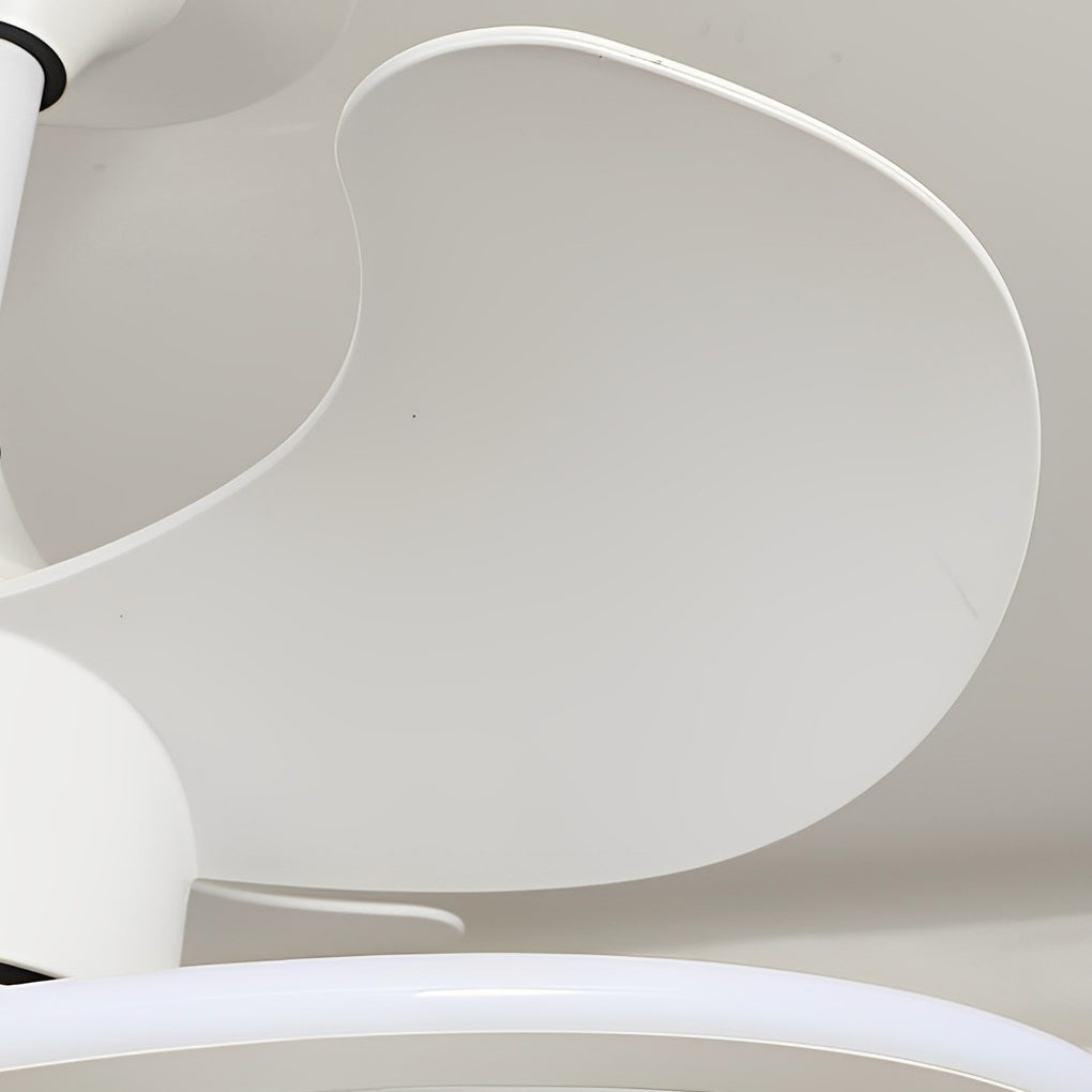 Waves Flower LED Mute Ceiling Fan | Nordic Bladeless Design