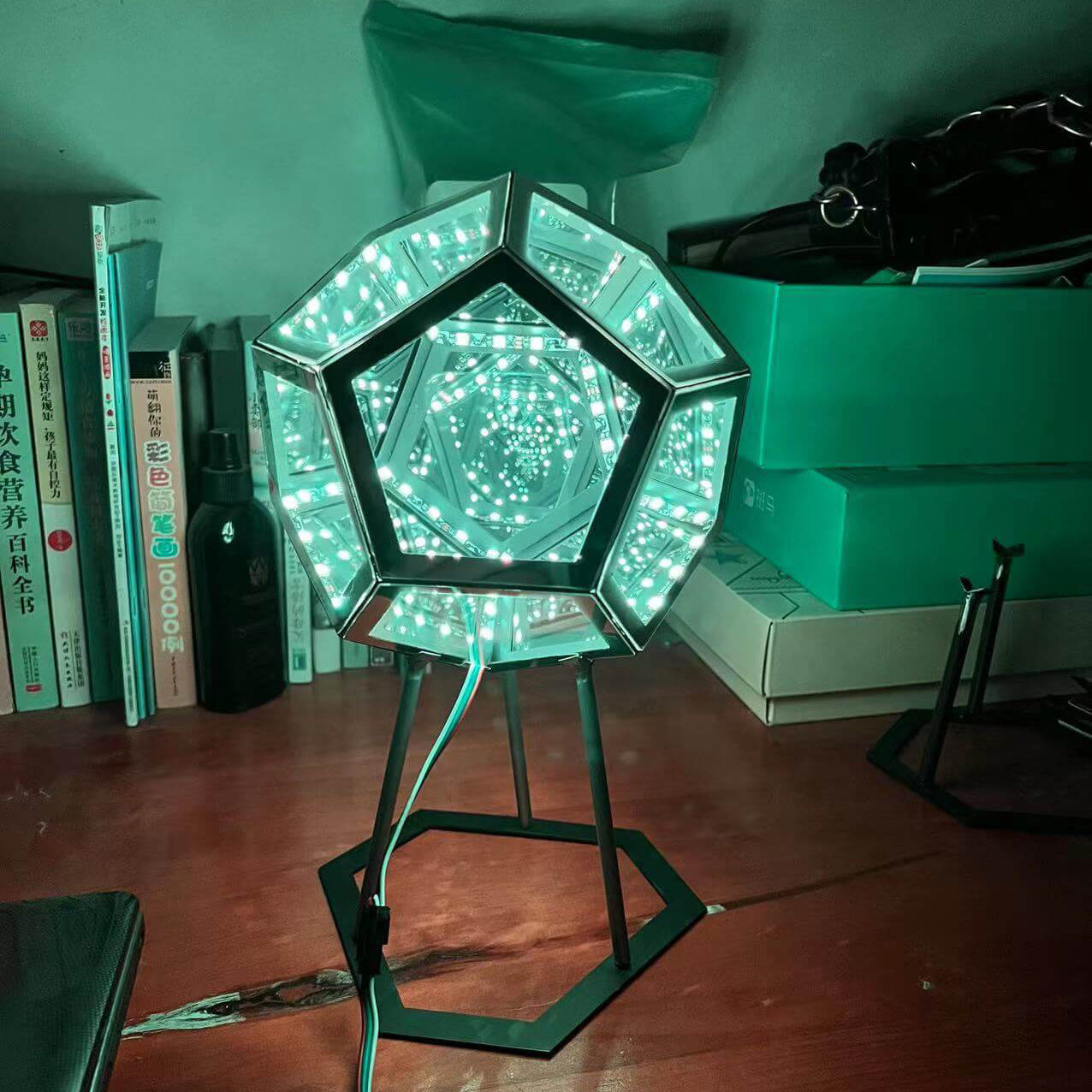 Infinity Dodecahedron LED Night Light Art Lamp for Home Décor