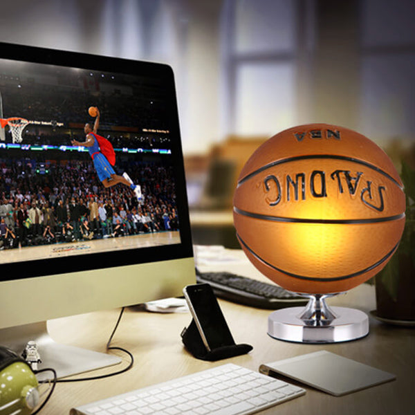 Children's Creative Sports Ball Design Table Lamp | Kids Room Decor | Sports-Themed Lighting | Unique Night Light for Boys & Girls | Fun Bedroom Accessory | Soccer, Basketball, Baseball Lamp | Ideal Gift for Young Athletes