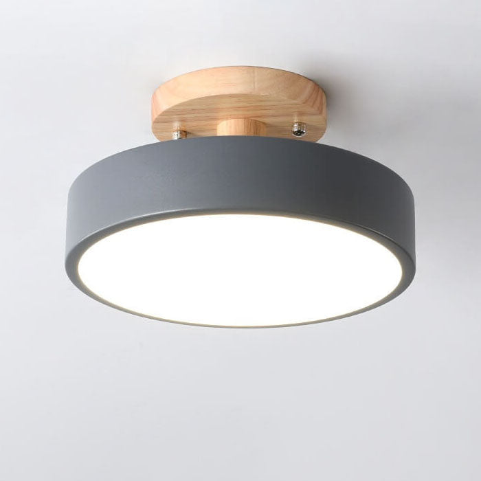 Nordic Round LED Semi-Flush Mount Ceiling Light - Modern Design, Energy-Efficient, Stylish Illumination