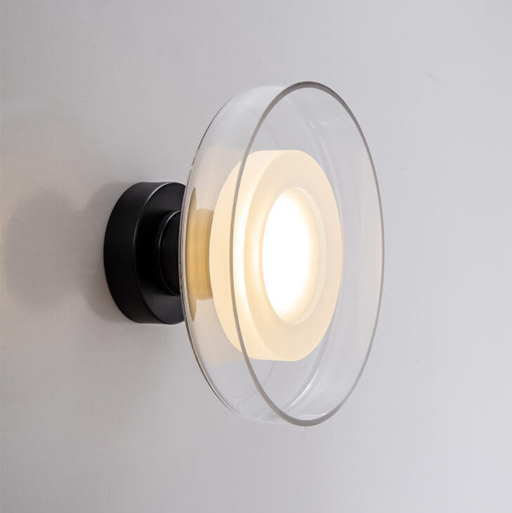 Nordic Vintage Round Glass LED Wall Sconce Lamp