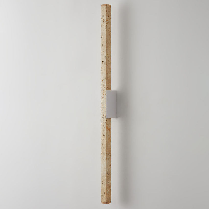 Wabi-Sabi Yellow Travertine LED Wall Sconce Lamp