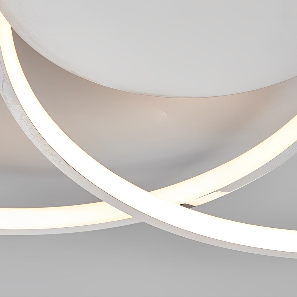 Three Rings Stepless Dimming Nordic Ceiling Light - Electroplated Metal Fixture