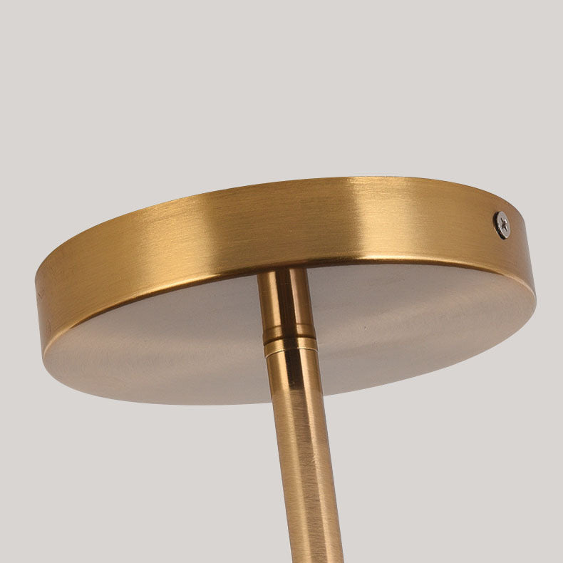 Wabi-Sabi Minimalist Wood Grain Round LED Semi-Flush Mount Light