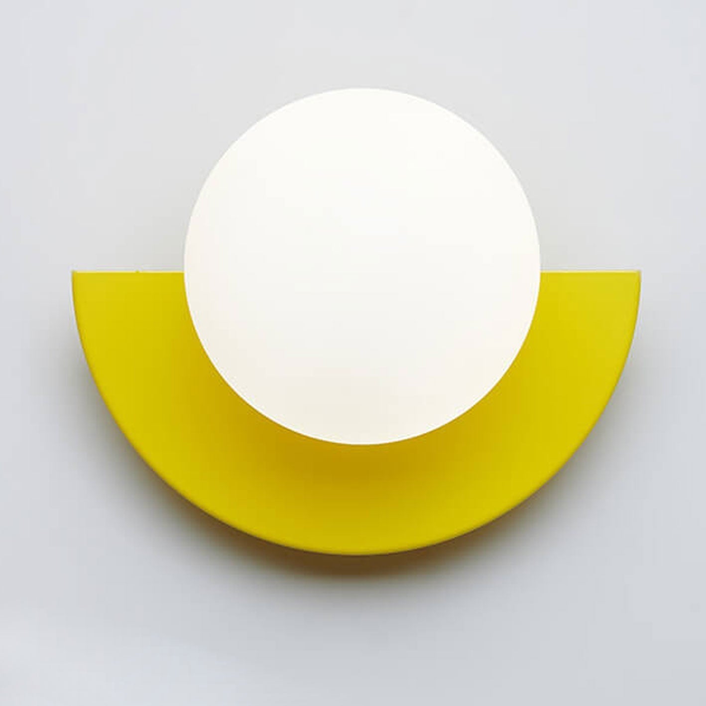Modern Minimalist Glass Spherical Colorful Semicircle Wall Sconce Lamp