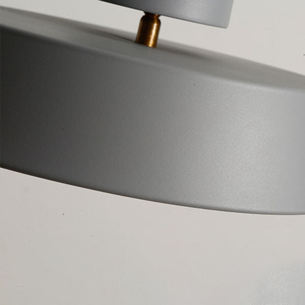 Contemporary Scandinavian Round Iron LED Flush Mount Ceiling Light