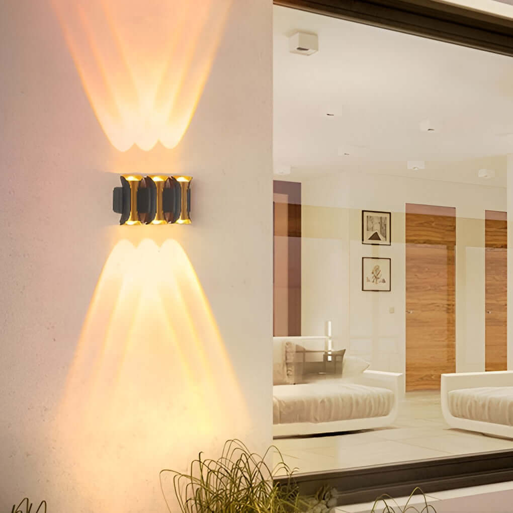 Waterproof Modern LED Up and Down Outdoor Wall Sconce Lighting