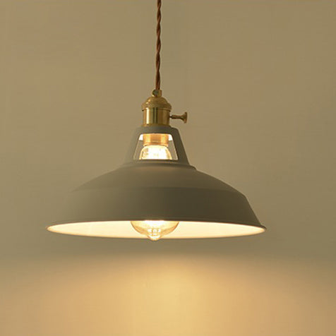 Contemporary Scandinavian Round Macaron Pendant Light - 1-Light for Living Room