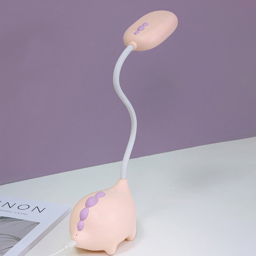 Cartoon Dinosaur Eye Care Rechargeable LED Desk Lamp for Kids, Adjustable Brightness, Night Light, Cute Dinosaur Decor for Children's Room, Study Lamp, USB Rechargeable, Creative Gift for Boys and Girls, Safe Eye Protection, Modern Desk Lighting