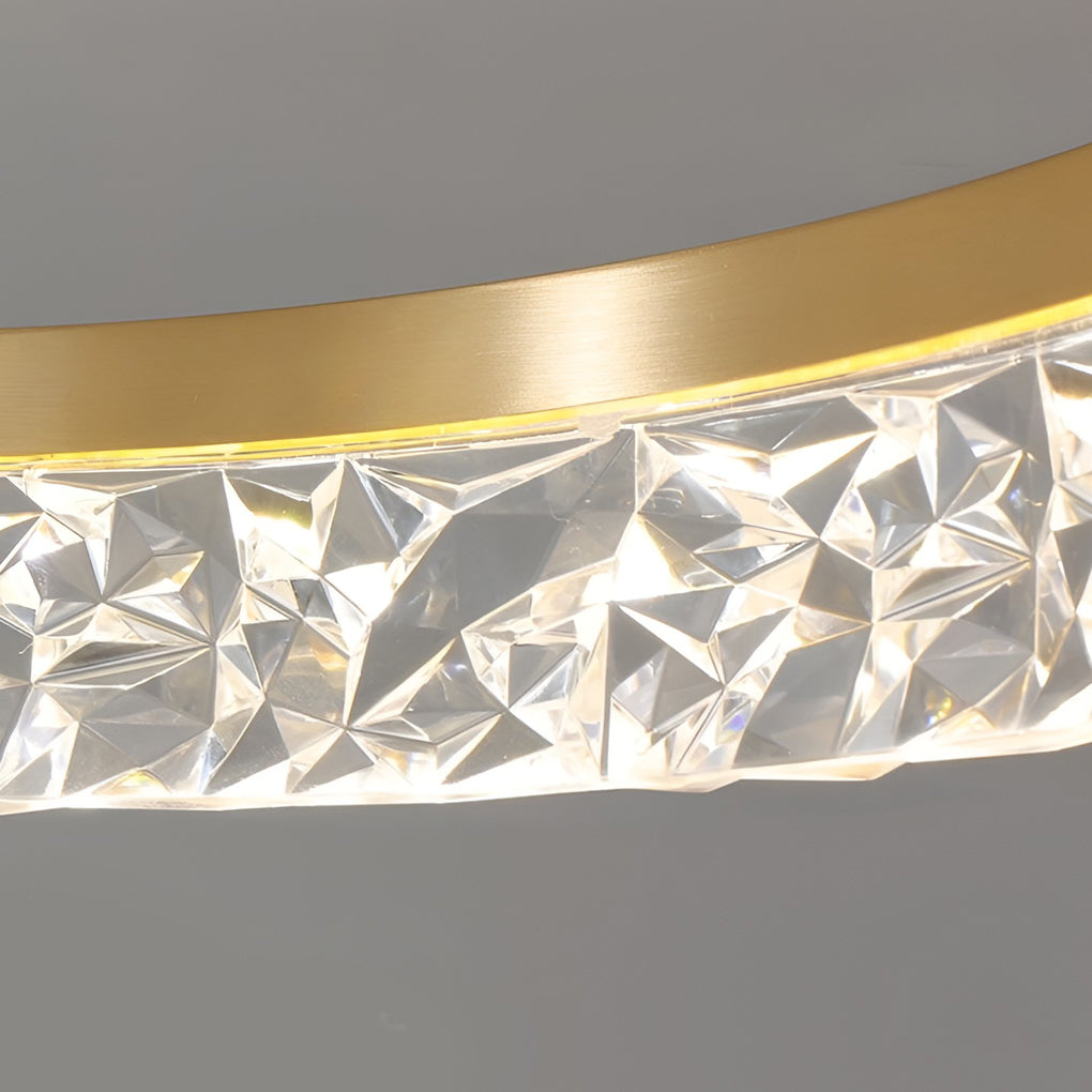 Minimalist Gold Round LED Ceiling Lamp 60W Flush Mount