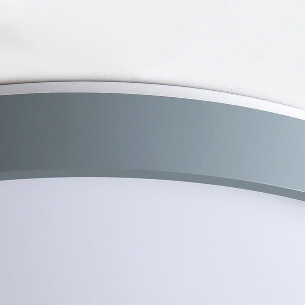 Modern Minimalist Round Acrylic LED Flush Mount Ceiling Light for Living Room & Bedroom