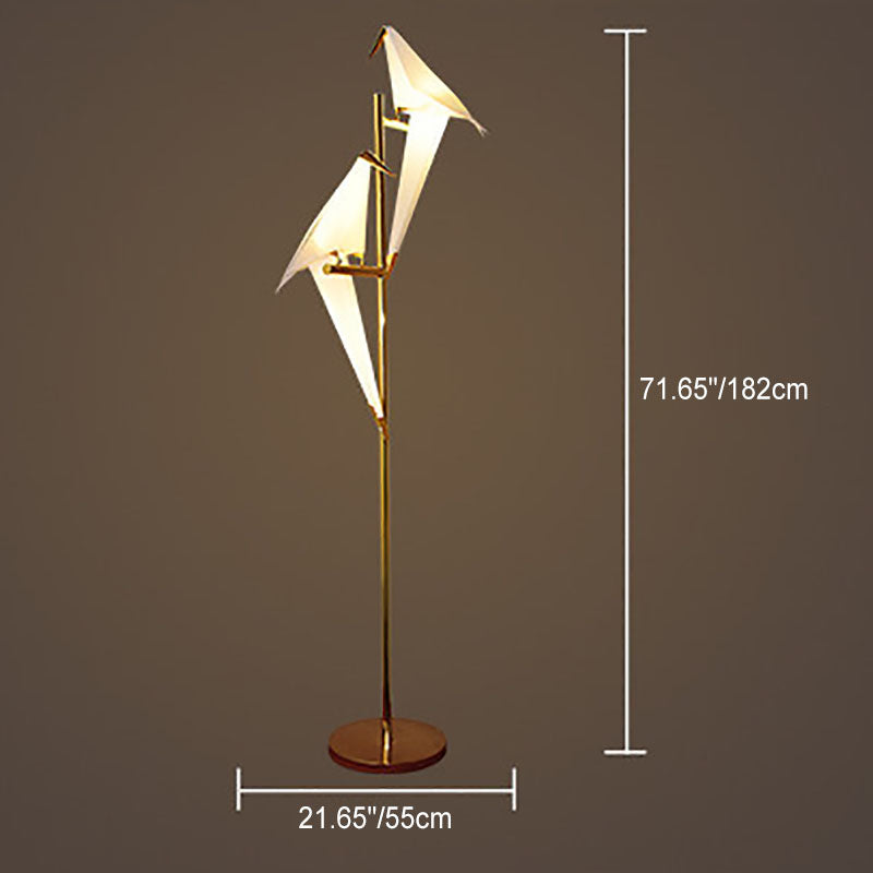 Modern Nordic Iron Bird 1/2-Light Floor Lamp - Stylish Standing Lighting for Living Room, Bedroom, Office, or Home Decor
