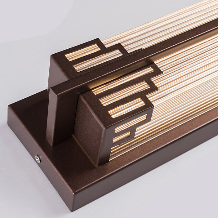 Traditional Chinese Waterproof Stainless Steel LED Wall Sconce for Outdoor Patio