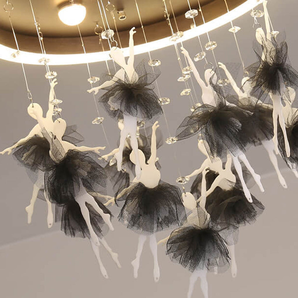 Modern Cartoon Round Bird LED Flush Mount Ceiling Light