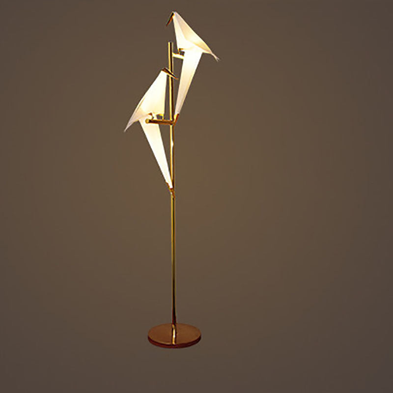 Modern Nordic Iron Bird 1/2-Light Floor Lamp - Stylish Standing Lighting for Living Room, Bedroom, Office, or Home Decor