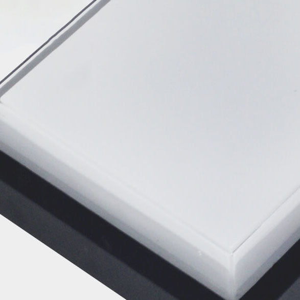 Modern Minimalist Aluminum Acrylic Induction LED Outdoor Flush Mount Light