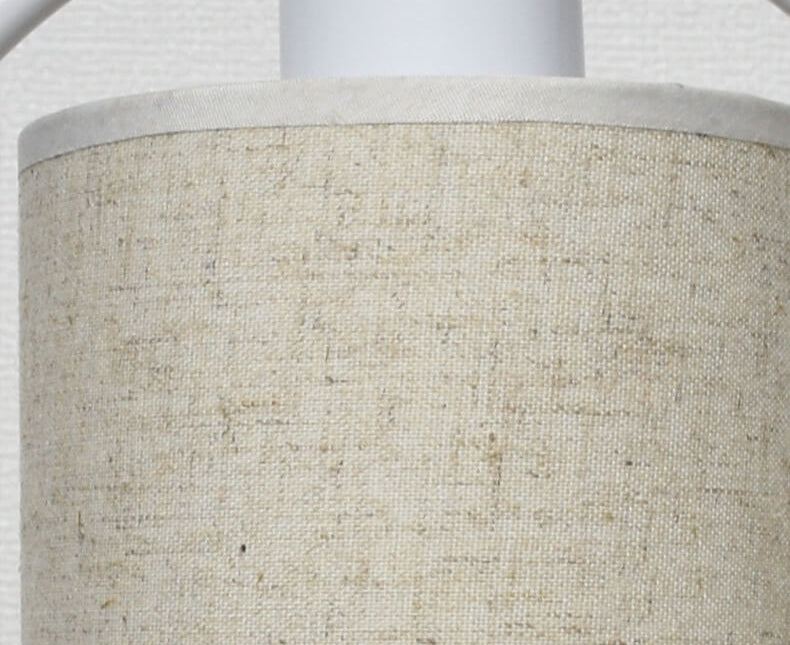 Nordic Linen White Ring Dimmable Table Lamp - Minimalist Home Lighting