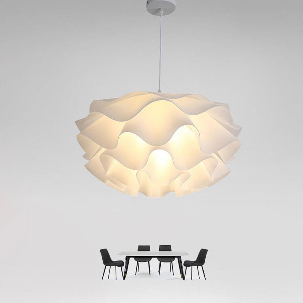 Modern Minimalist Iron Acrylic Floral Pendant Light - 1-Light Fixture for Living Room