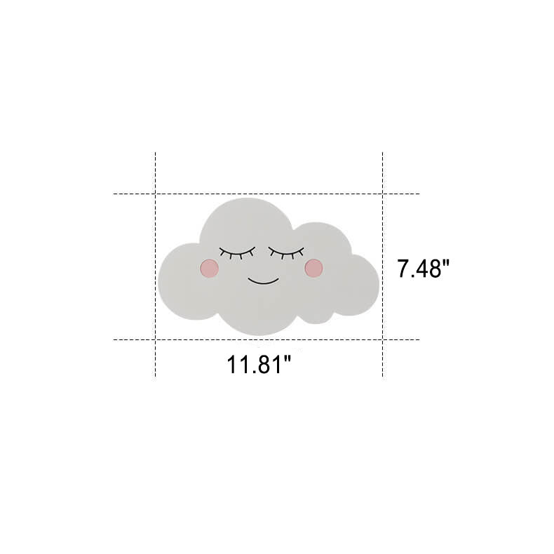 Nordic Creative Clouds Iron Emoji LED Kids Wall Sconce Lamp | Decorative Lighting for Children's Room | Playful Cloud Design | Bright LED Wall Light | Modern Nursery Decor | Fun Bedroom Wall Fixture | Cute Night Light for Kids | Unique Gift for Children |