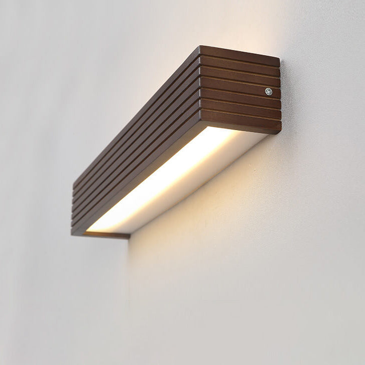 Modern Chinese Walnut Wall Sconce LED Lamp - Stylish Vanity Light Fixture