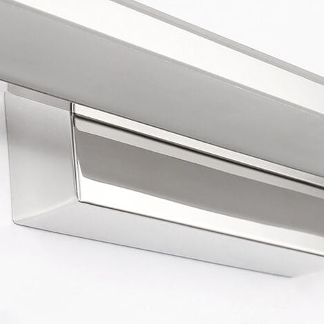 Modern Minimalist Stainless Steel LED Vanity Light - Anti-Fog Wall Sconce for Bathroom & Living Room