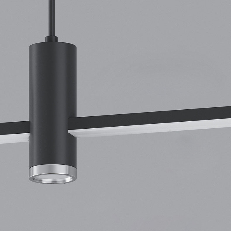 Modern Minimalist Geometric LED Island Chandelier for Dining Room