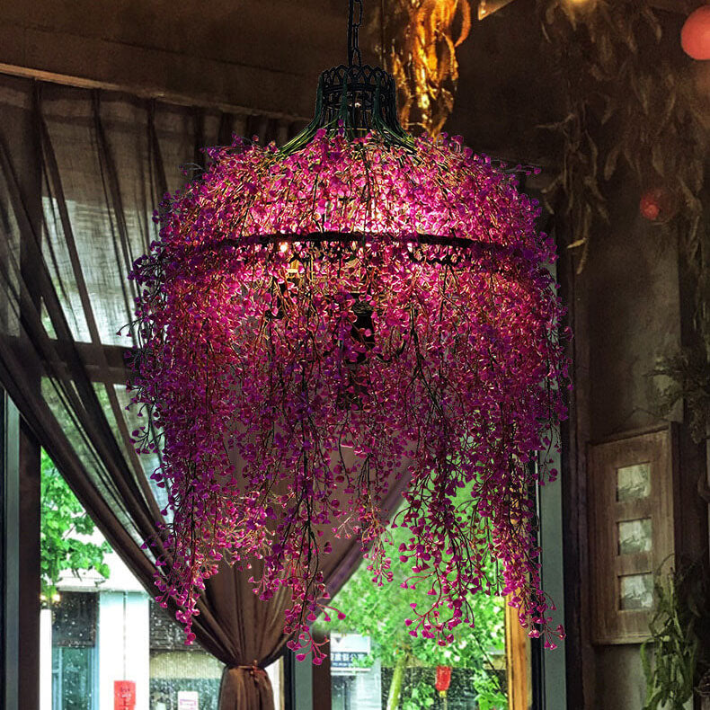 Creative Plant Vine Chandelier - 3-Light Decor Fixture