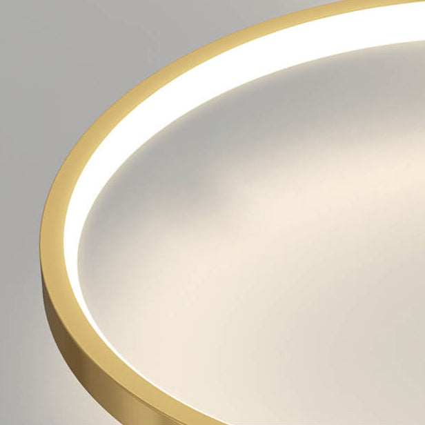 Modern Geometric Square Round LED Ceiling Fan Light - Elegant Flush Mount Design, Stylish Home Lighting, Energy Efficient, Contemporary Ceiling Fixture