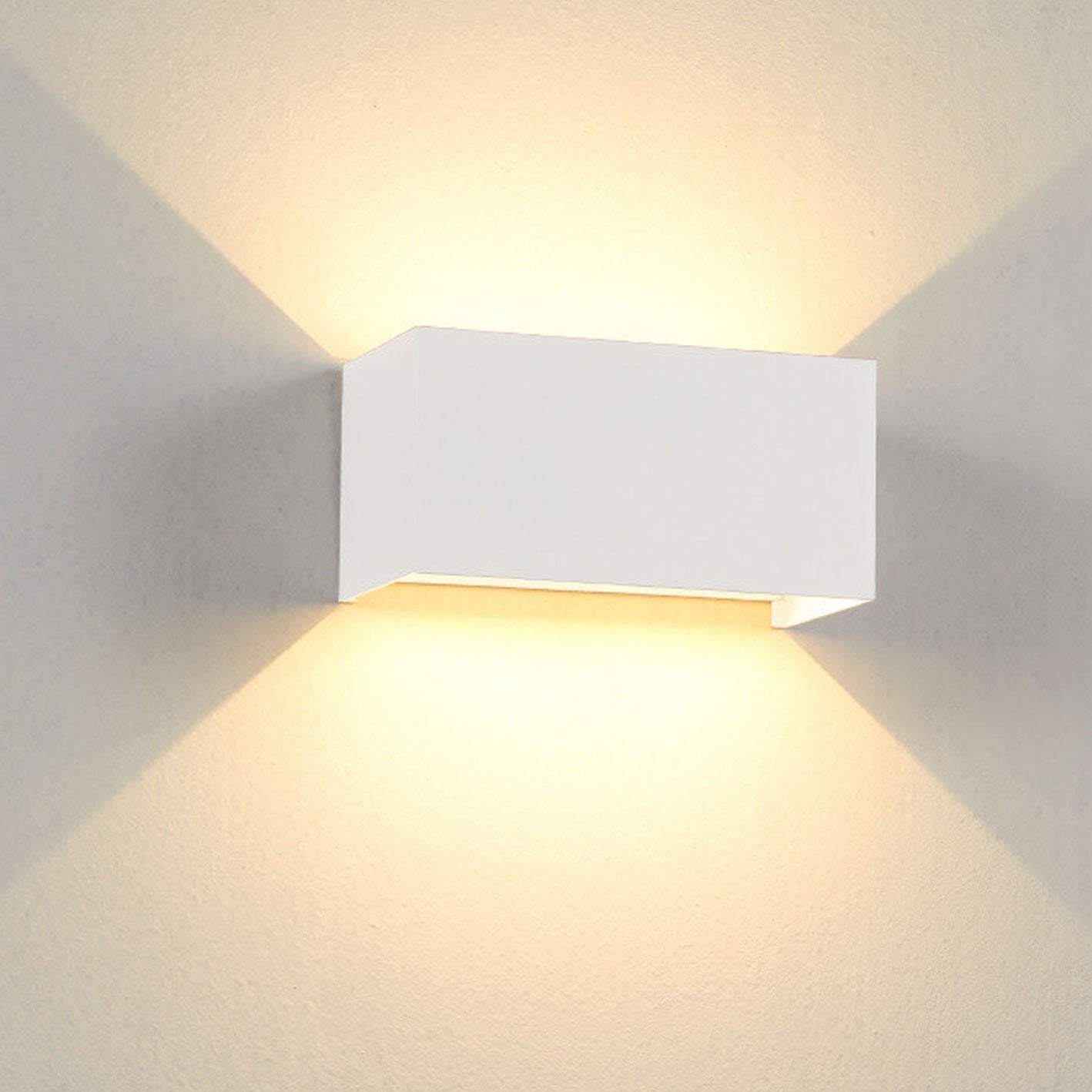 Modern Outdoor Waterproof Rectangular LED Wall Sconce – Up and Down Illumination