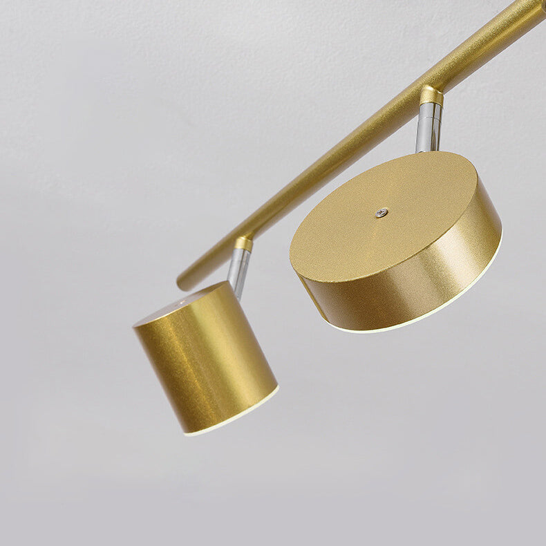 Modern Rotating LED Semi-Flush Mount Ceiling Light