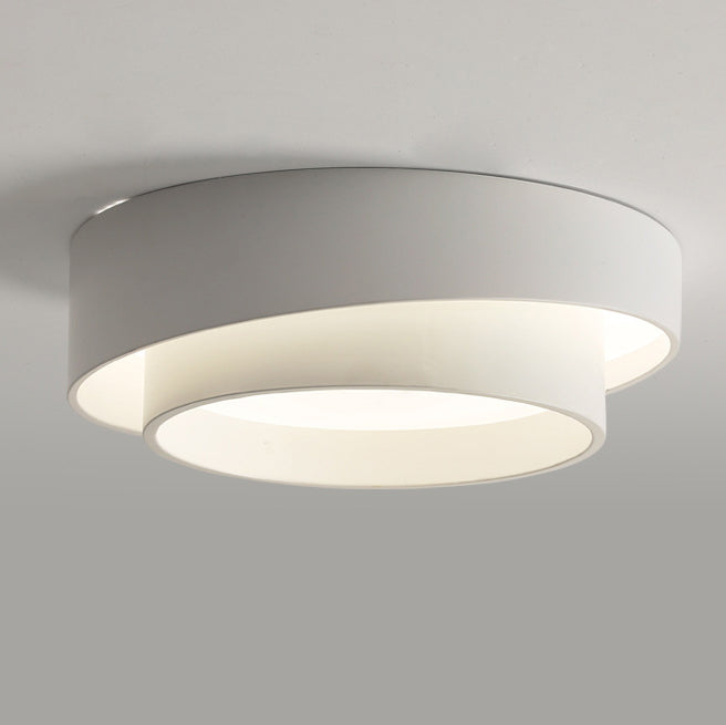 Modern Minimalist Overlapping Round LED Ceiling Light Fixture