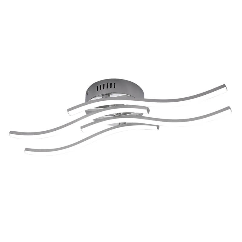 Simple Line Wave LED Ceiling Light - Semi-Flush Mount Light Fixture for Modern Home Decor